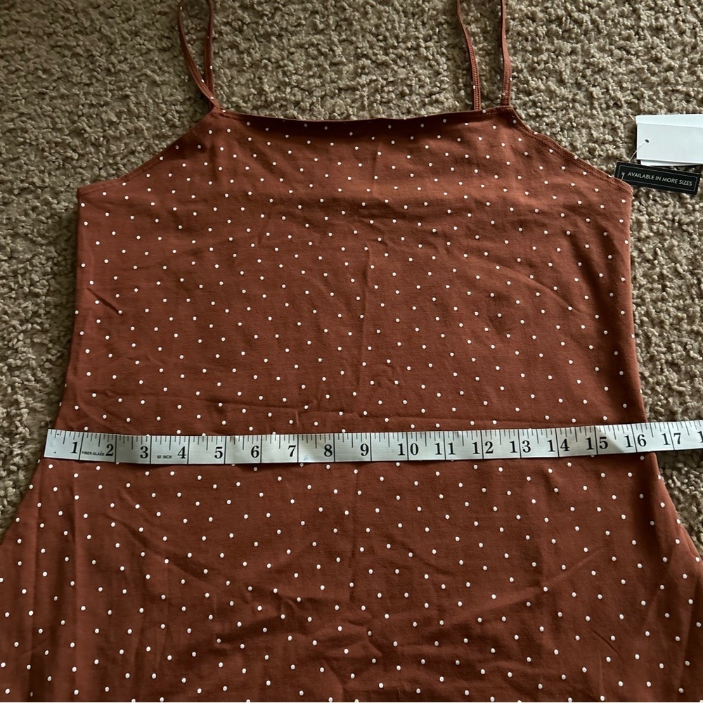BP | Brown Polka Dot Mini Dress - Picture 6 of 11